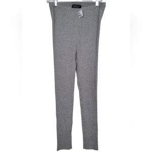 MAGASCHONI Alena Women's Silk Ribbed Knit Leggings- Size L